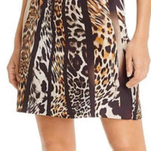NEW Kobi Halperin leopard illusion dress, M - Picture 4 of 6